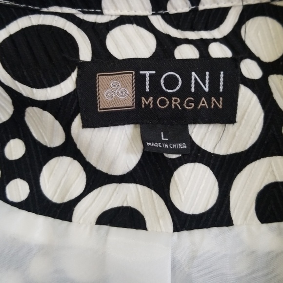 Toni Morgan pattern zippered jacket. Size L - Picture 8 of 8